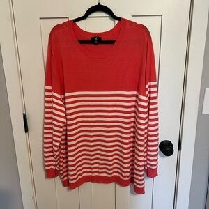 J Jason Wu Striped Crew Neck Sweater Plus Size 4X